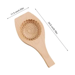 The Culinary Kit Küche & Esszimmer-Gebäckbackform aus Holz – süßes Backwerkzeug für Gebäck