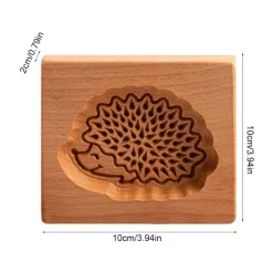 The Culinary Kit Küche & Esszimmer-Gebäckbackform aus Holz – süßes Backwerkzeug für Gebäck