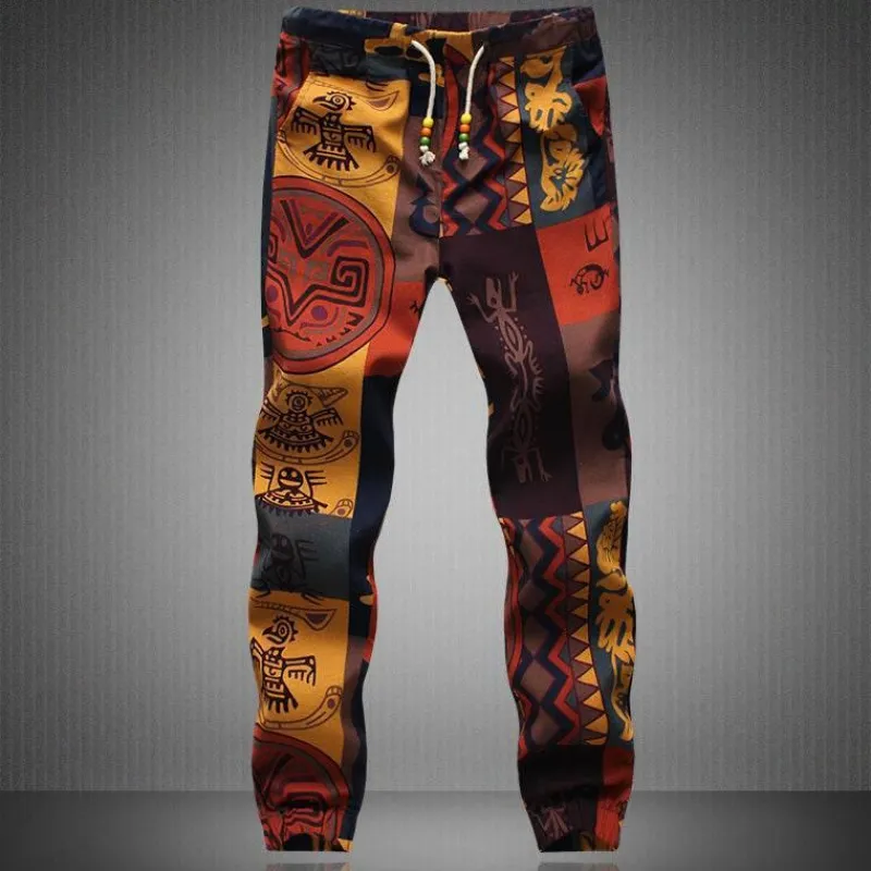 Herren Heritage Threads Herrenbekleidung-Geblümte Herren Sommerhose - Stilvolle Printhose