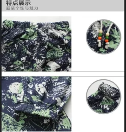 Herren Heritage Threads Herrenbekleidung-Geblümte Herren Sommerhose - Stilvolle Printhose