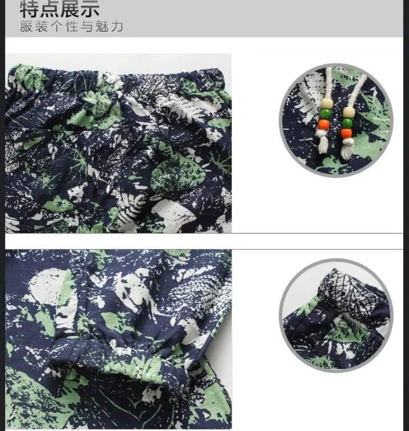 Herren Heritage Threads Herrenbekleidung-Geblümte Herren Sommerhose - Stilvolle Printhose