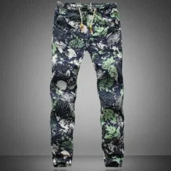 Herren Heritage Threads Herrenbekleidung-Geblümte Herren Sommerhose - Stilvolle Printhose