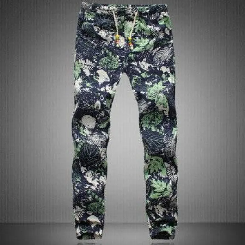 Herren Heritage Threads Herrenbekleidung-Geblümte Herren Sommerhose - Stilvolle Printhose