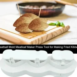 Tom Küche & Esszimmer-Gefüllte Hackbratenform, Fleischbällchen-Maker, vielseitiges Küchenwerkzeug für gerollte Kuchendesserts