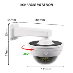 Trail u0026 Beyond Camping Im Freien|Outdoor-Artikel-Gefälschte Solar-Überwachungskamera für den Außenbereich – wasserdichte Überwachungsattrappe