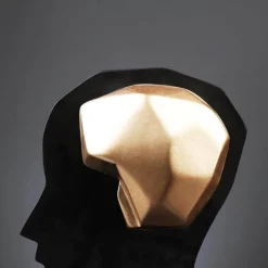 Accent Haven Wohndeko-Gehirn-Skulptur-Kunst – Kreatives Wohndekor-Stück