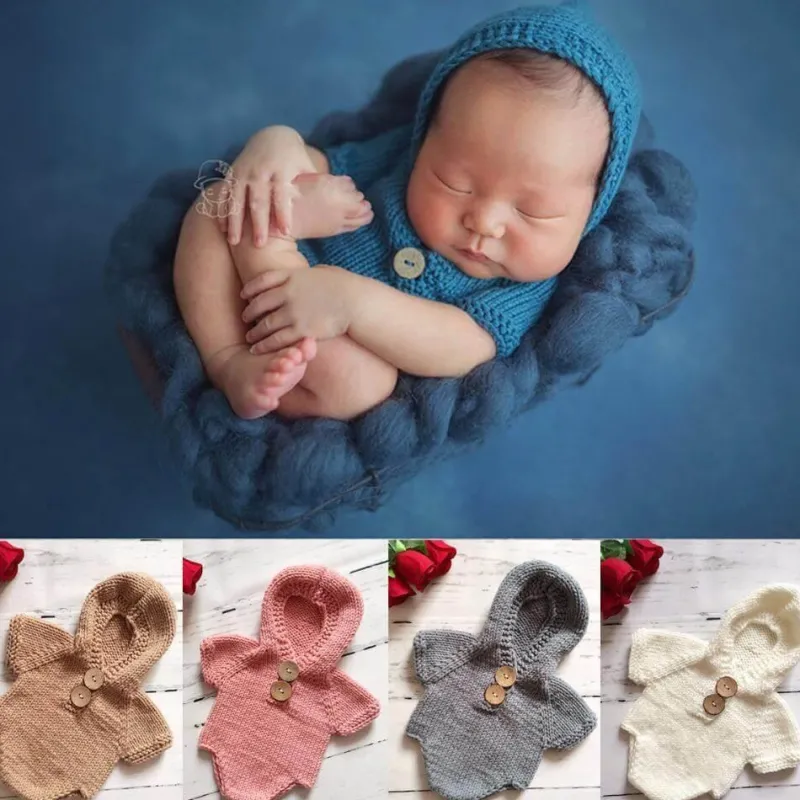 The Decor Haven Babykleidung|Babykleidung-Gehäkelter Strampler für Neugeborene – Gestricktes Babykostüm-Outfit