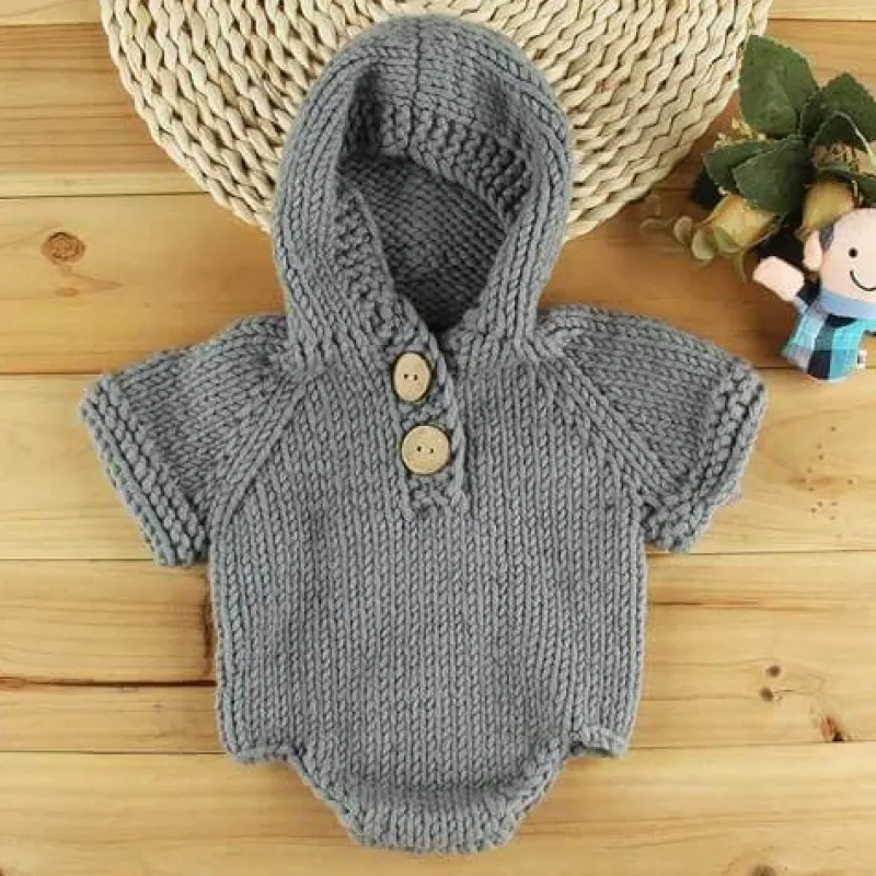 The Decor Haven Babykleidung|Babykleidung-Gehäkelter Strampler für Neugeborene – Gestricktes Babykostüm-Outfit