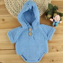 The Decor Haven Babykleidung|Babykleidung-Gehäkelter Strampler für Neugeborene – Gestricktes Babykostüm-Outfit