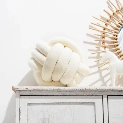 Cozy Cushions Bettzeug-Geknotetes Wurfkissen - Dekorativer Kissenknoten