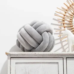 Cozy Cushions Bettzeug-Geknotetes Wurfkissen - Dekorativer Kissenknoten