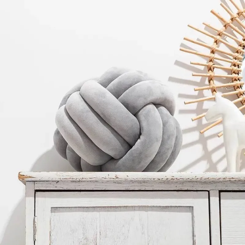 Cozy Cushions Bettzeug-Geknotetes Wurfkissen - Dekorativer Kissenknoten
