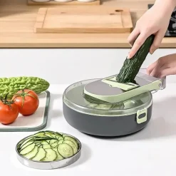 Space Savvy Küche & Esszimmer-Gemüsehobel mit mehreren Klingen – All-in-One-Küchenschneider