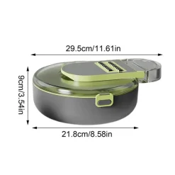 Space Savvy Küche & Esszimmer-Gemüsehobel mit mehreren Klingen – All-in-One-Küchenschneider