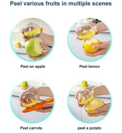 The Culinary Kit Küche & Esszimmer-Gemüseschäler mit Aufbewahrungsbehälter – Organizer für Küchenutensilien