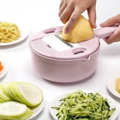 Deco Küche & Esszimmer-Gemüseschneider-Set aus Edelstahl – 11-teiliges multifunktionales Küchenwerkzeug