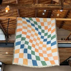 Wrap u0026 Relax Bettzeug-Gemütliche nordische Outdoor-Decke – Boho-Sofabezug für die Dekoration von Zuhause und Hotels