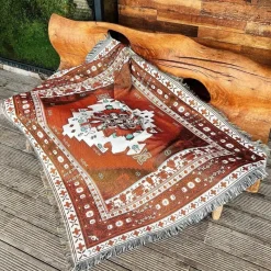 Wrap u0026 Relax Bettzeug-Gemütliche nordische Outdoor-Decke – Boho-Sofabezug für die Dekoration von Zuhause und Hotels