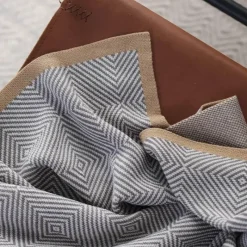 Wrap u0026 Relax Bettzeug-Gemütliche nordische Strickdecke – stilvoller Sofaüberwurf für die Heimdekoration