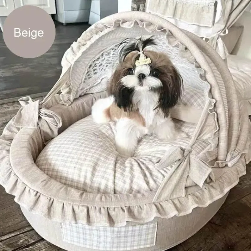 Furendo Haustierzubehör|Haustierbetten-Gemütliches Haustierbett - Deluxe-Thron für Hunde und Katzen