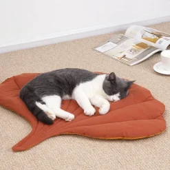 Decor Haustierzubehör|Haustierbetten-Gemütliches Katzenbett – Bequemes Haustierbett in Blattform für Katzen