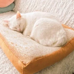 Decor Haustierzubehör|Haustierbetten-Gemütliches Katzenbett – warmes Haustierbett in Brotform