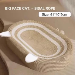 Furendo Haustierzubehör|Haustierbetten-Gemütliches Katzenkratzbett – Bequemes ovales Nest für Katzen