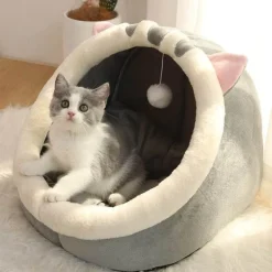 Decor Haustierzubehör|Haustierbetten-Gemütliches, waschbares Haustierhaus – weiches Innenbett für Hunde und Katzen