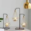 Comfort u0026 Style Beleuchtung-Geometric Gold Candle Holder - Nordic Decorative Accent