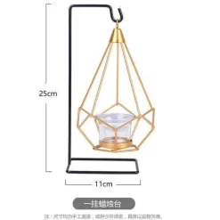 Comfort u0026 Style Beleuchtung-Geometric Gold Candle Holder - Nordic Decorative Accent