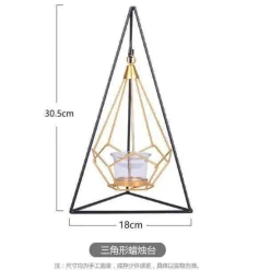 Comfort u0026 Style Beleuchtung-Geometric Gold Candle Holder - Nordic Decorative Accent