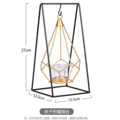 Comfort u0026 Style Beleuchtung-Geometric Gold Candle Holder - Nordic Decorative Accent