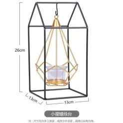 Comfort u0026 Style Beleuchtung-Geometric Gold Candle Holder - Nordic Decorative Accent