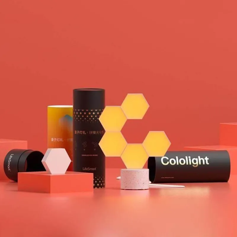 Comfort u0026 Style Beleuchtung-Geometric LED Night Light - Creative Home Decor Accent