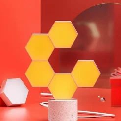 Comfort u0026 Style Beleuchtung-Geometric LED Night Light - Creative Home Decor Accent