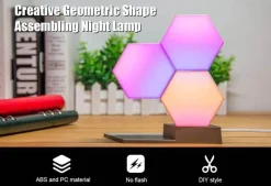 Comfort u0026 Style Beleuchtung-Geometric LED Night Light - Creative Home Decor Accent