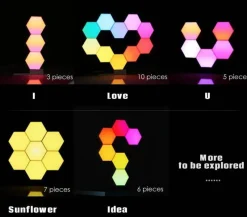 Comfort u0026 Style Beleuchtung-Geometric LED Night Light - Creative Home Decor Accent