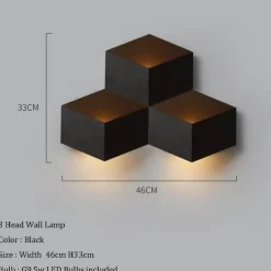Comfort u0026 Style Beleuchtung-Geometric LED Wall Light - Modern Creative Illumination