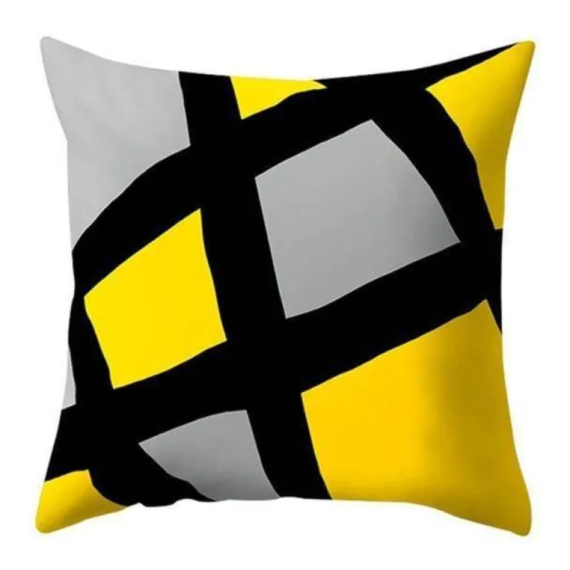 Plush Perch Bettzeug-Geometrische dekorative Kissenbezüge - Moderne Kunst Kissenbezüge