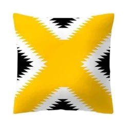 Plush Perch Bettzeug-Geometrische dekorative Kissenbezüge - Moderne Kunst Kissenbezüge