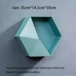 Timeless Vessels Wohndeko-Geometrische Diamant-Wandvase - Nordisches Regaldekor