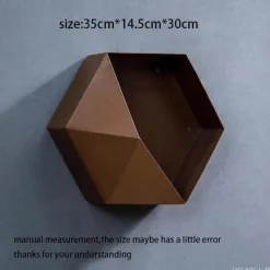 Timeless Vessels Wohndeko-Geometrische Diamant-Wandvase - Nordisches Regaldekor