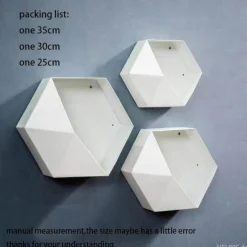 Timeless Vessels Wohndeko-Geometrische Diamant-Wandvase - Nordisches Regaldekor