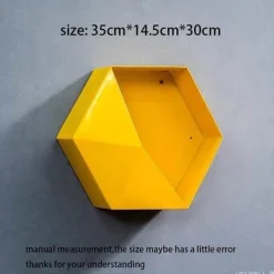 Timeless Vessels Wohndeko-Geometrische Diamant-Wandvase - Nordisches Regaldekor