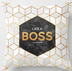 Plush Perch Bettzeug-Geometrische Dreieck-Kissenbezüge - Dekorative Kissen mit unregelmäßigem Muster