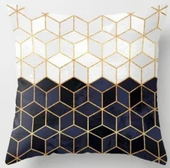 Plush Perch Bettzeug-Geometrische Dreieck-Kissenbezüge - Dekorative Kissen mit unregelmäßigem Muster