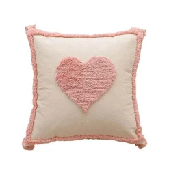 Cozy Cushions Bettzeug-Geometrische rosa getuftete Kissenbezüge - bestickte Kissenbezüge