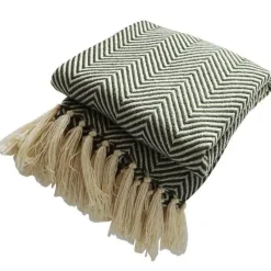 Wrap u0026 Relax Bettzeug-Geometrische Strickdecke – weiches, gemütliches Dekor