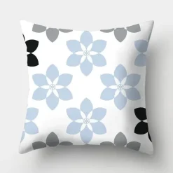 The Cushion Corner Bettzeug-Geometrisches hellblaues Kissenbezug-Set - Nordische dekorative Bettwäsche