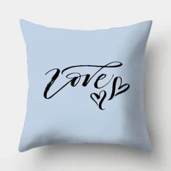 The Cushion Corner Bettzeug-Geometrisches hellblaues Kissenbezug-Set - Nordische dekorative Bettwäsche